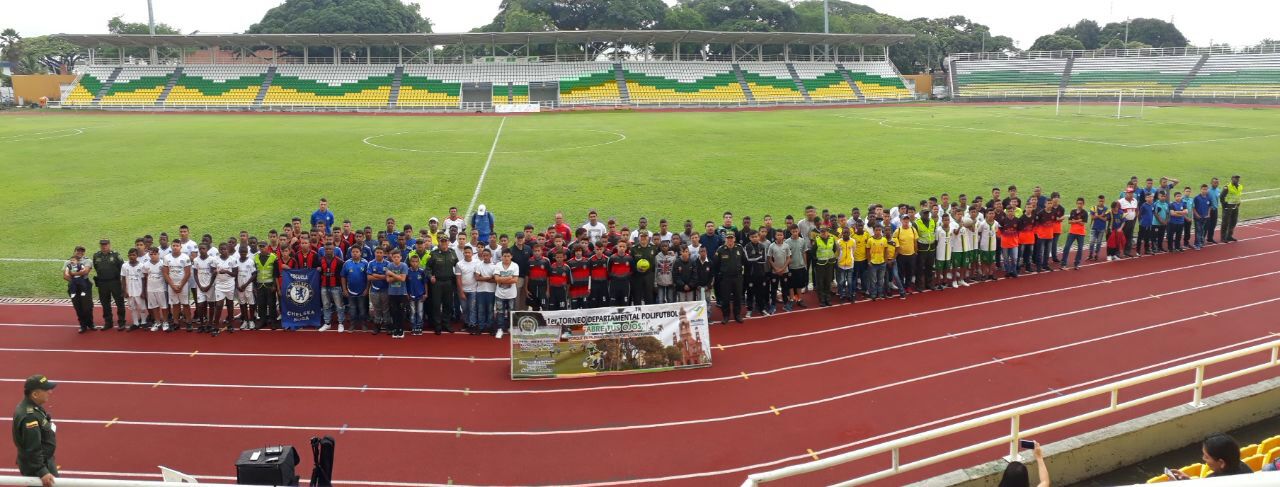 Policía-Nacional-inaugura-Primer-Torneo- Departamental-Polifutbol-“abre tus ojos”