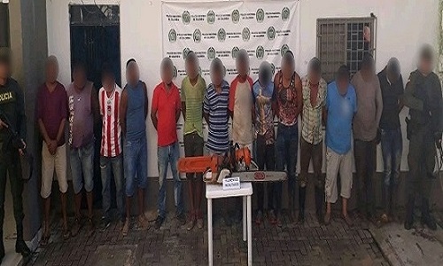 En el procedimiento se incautaron 310 unidades de bloques de madera