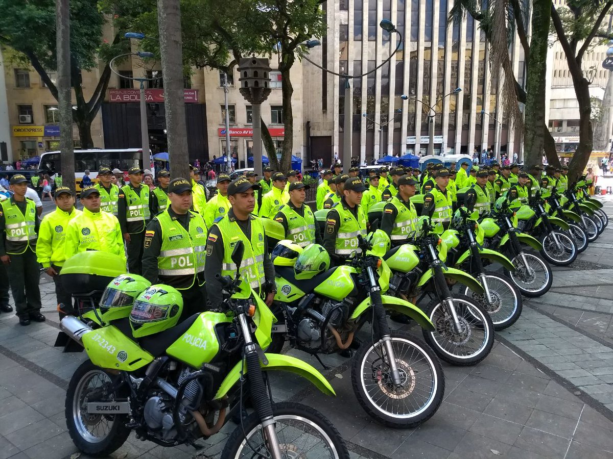 Dispositivo de seguridad intervención centro de Medellín