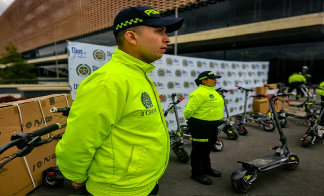 Recuperación de patinetas eléctricas hurtadas en la capital del país