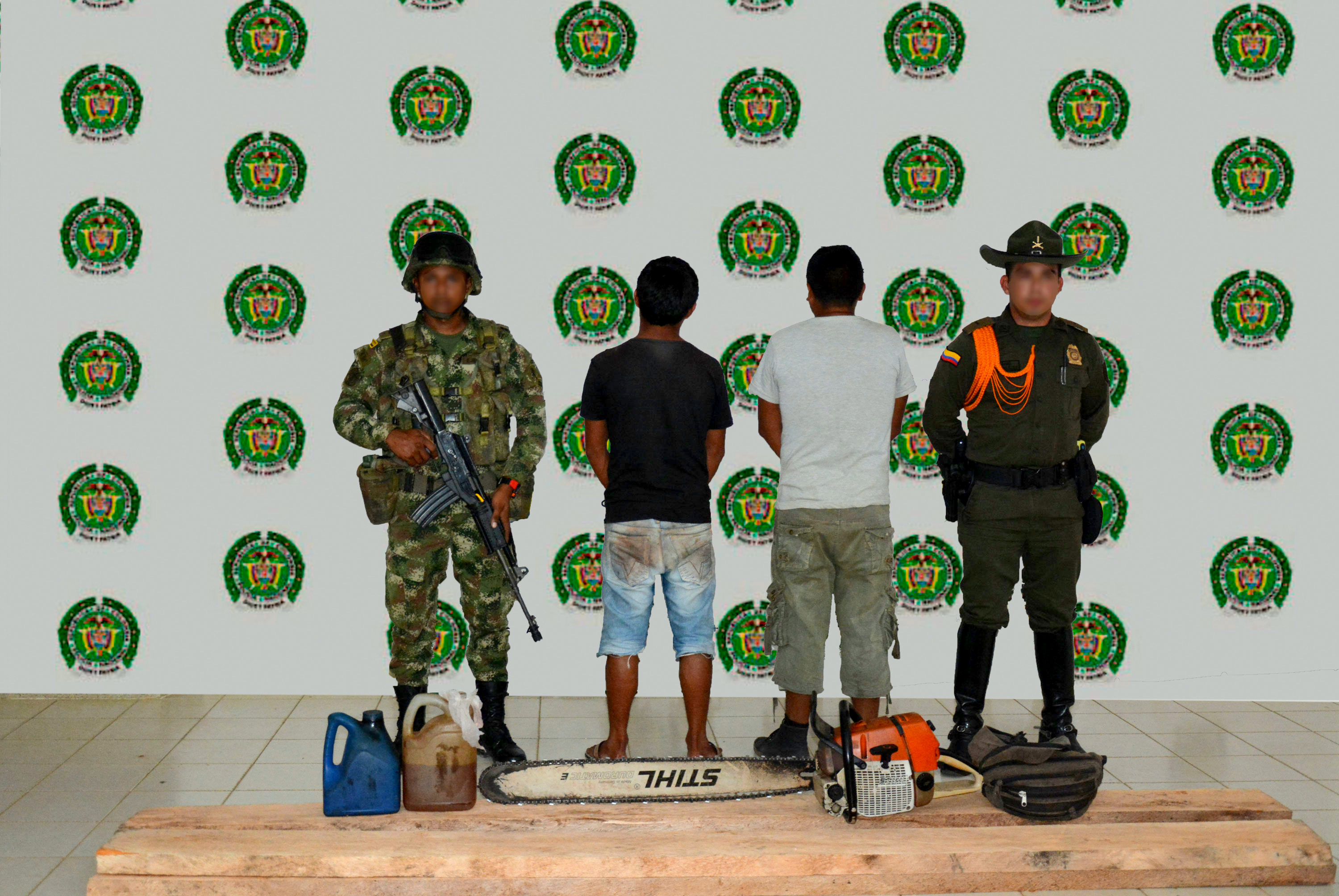 policía-vaupés-capturas por tala de arboles