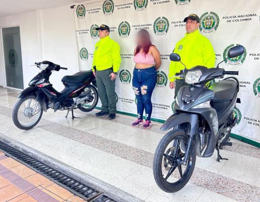 Policía Nacional da captura a una mujer por el delito de receptación