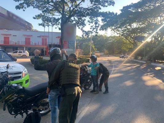 Policía Nacional en Neiva presenta balance del fin de semana.