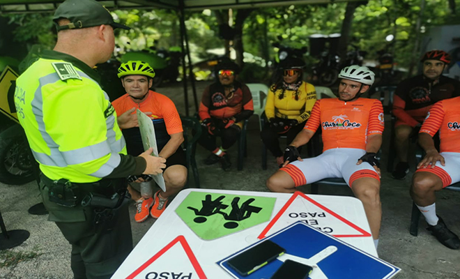 La campaña "El mejor Ciclista" se desarrolla en diferentes carreteras del departamento