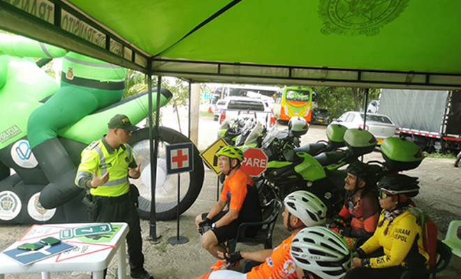 La campaña "El mejor Ciclista" se desarrolla en diferentes carreteras del departamento