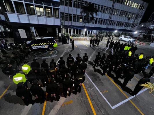 Policía en Sucre refuerza la seguridad