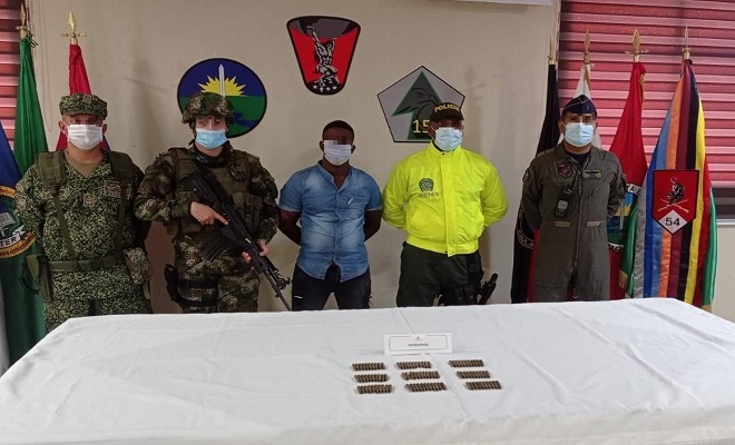 Policía y Ejército Nacional y capturado de ‘clan del golfo’