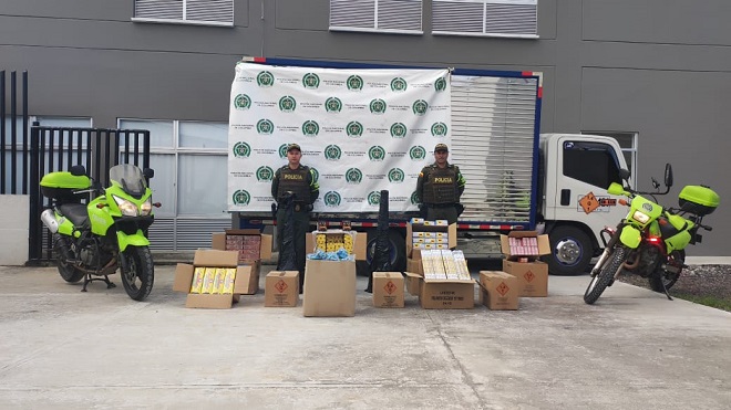 La Policía Nacional incauta 7.2 toneladas de pólvora en las vías de Santander