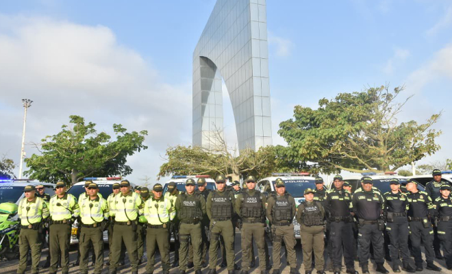 La Policía Nacional lanza el plan "Por unos BRE Seguros y en Paz" para garantizar la seguridad en Barranquilla y su área metropolitana