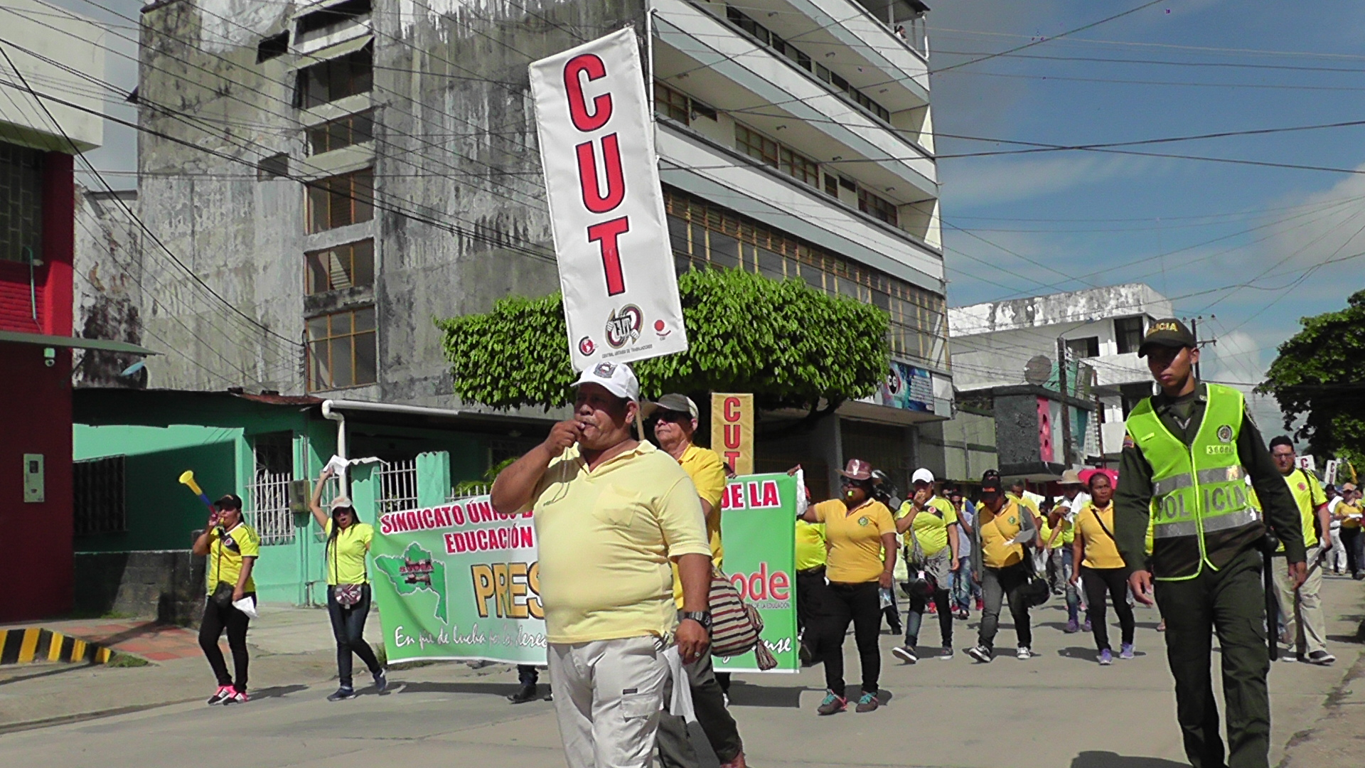 Sindicatos del amazonas marcharon con civismo y organización 