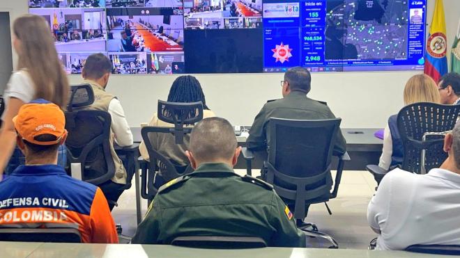 Puesto de mando Unificado en la ciudad de Cartagena