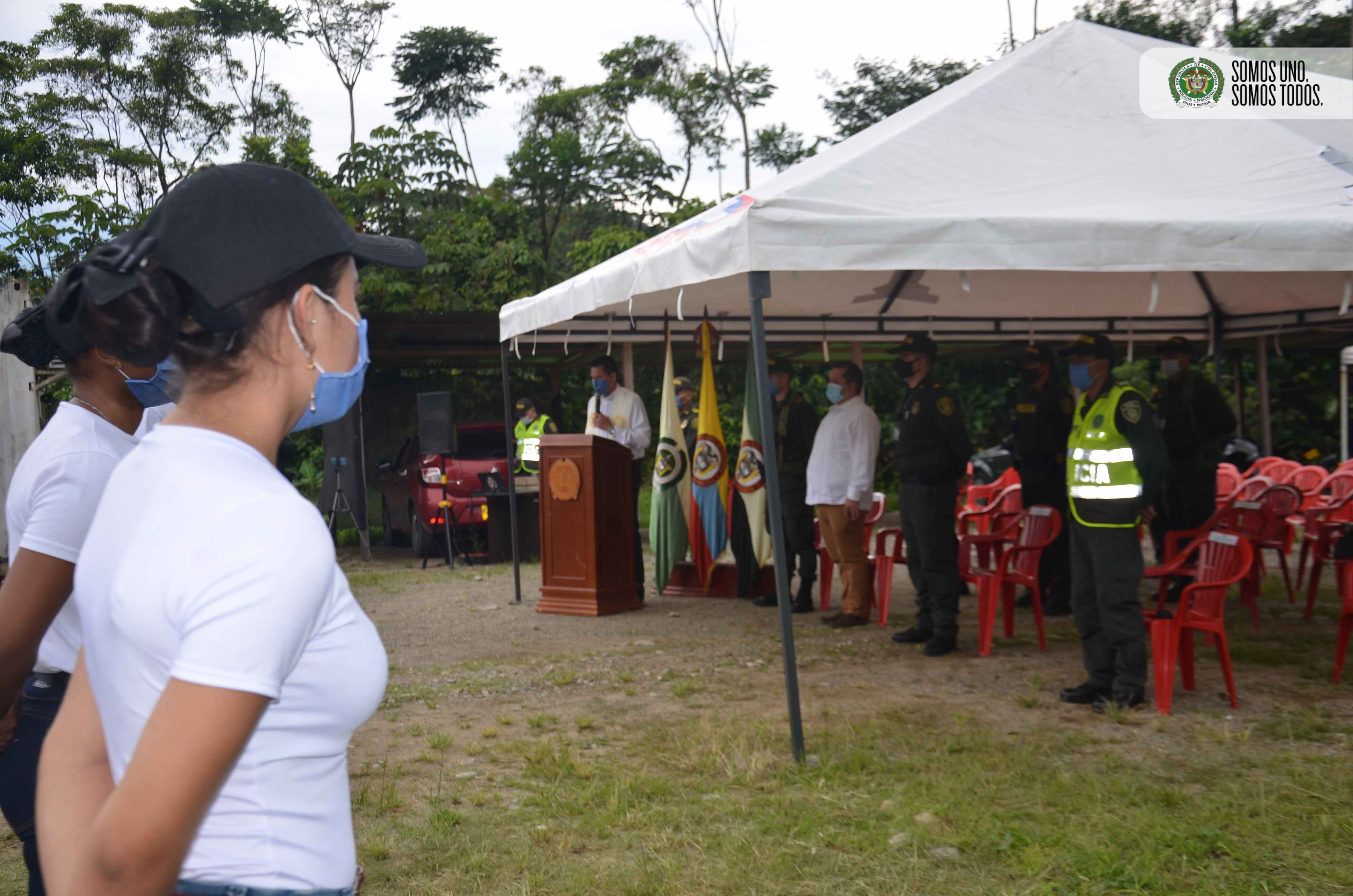 Recibimiento del primer grupo de auxiliares de policía mixto en el departamento del putumayo