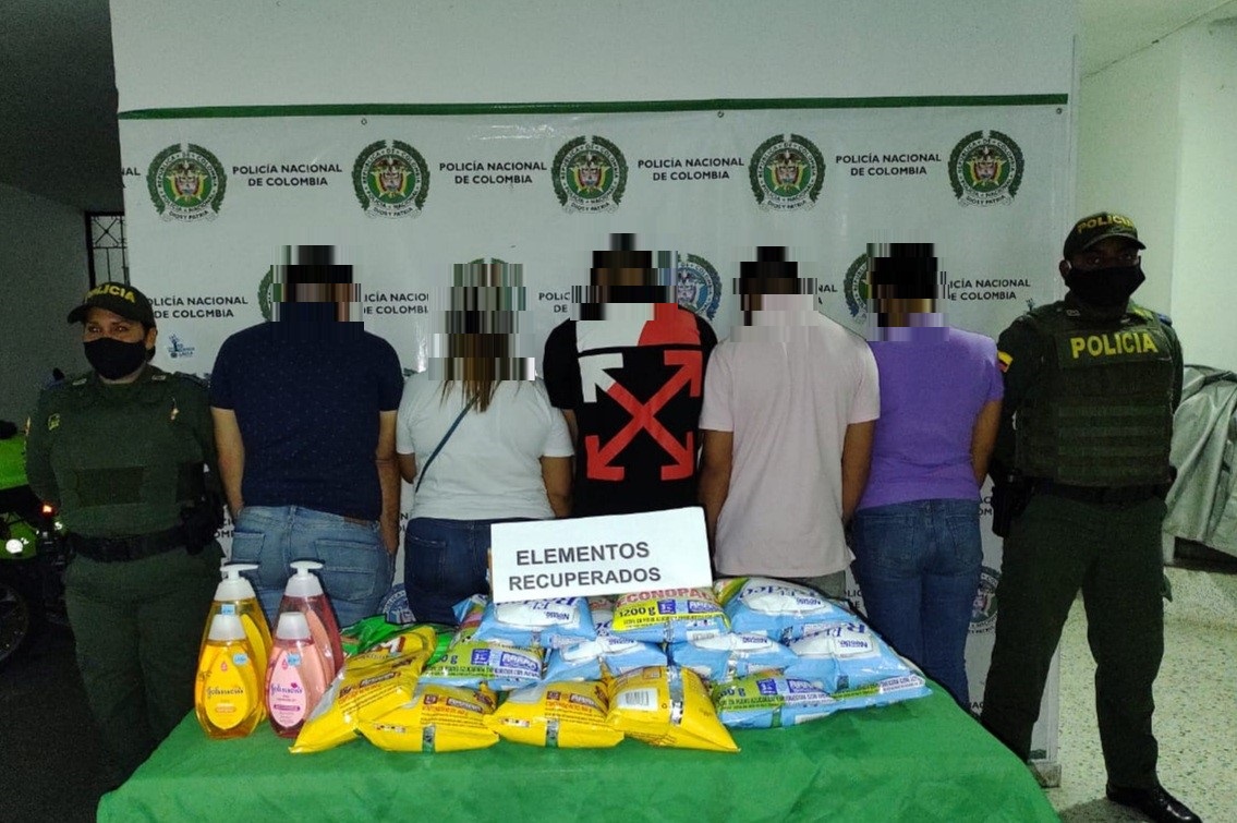 Logramos la captura de cinco personas