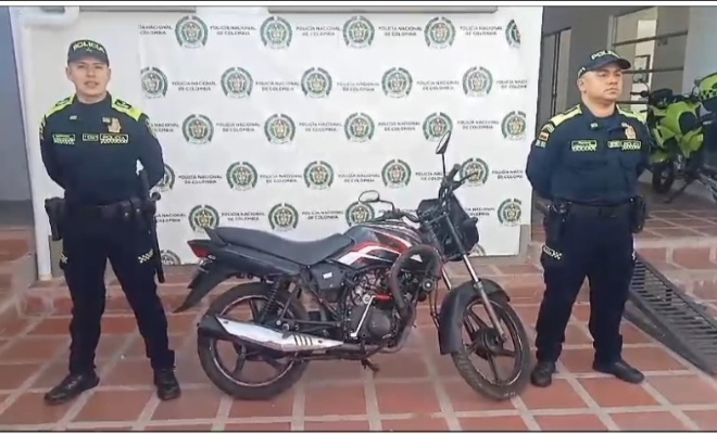 Recuperación de motocicleta en Yacuanquer