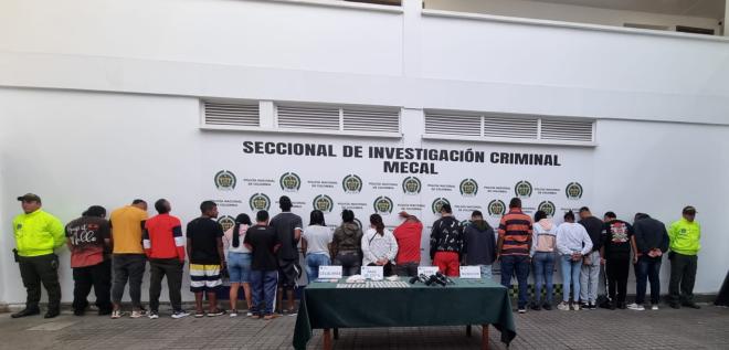 La banda se logra desarticular gracias al trabajo de la Policía Metropolitana de Cali y la Fiscalía. 