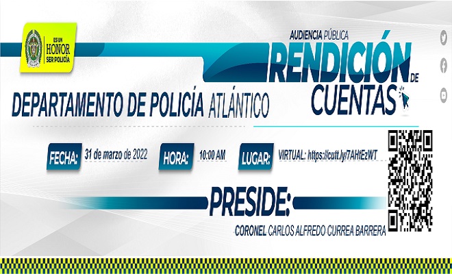 Audiencia pública de rendición de cuentas Policía Atlántico