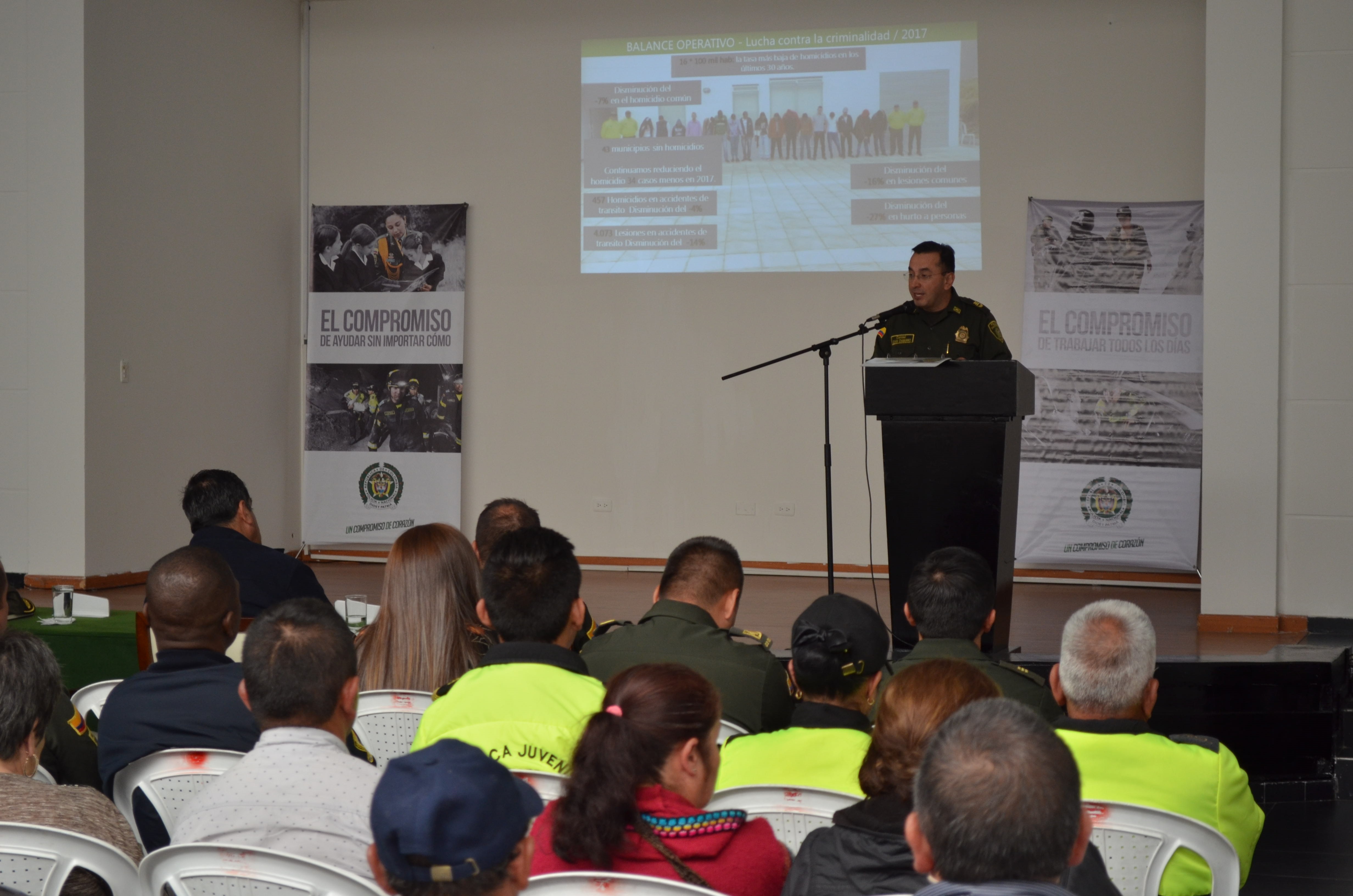 El departamento de Policía Cundinamarca rindió cuentas a la comunidad de la gestión operativa y administrativa 