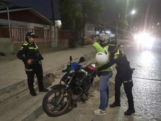 Se realizaron controles en vías principales, parques y sectores residenciales.