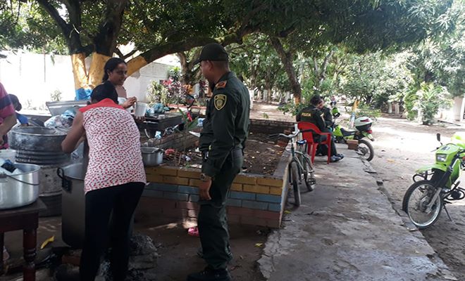 Sancocho comunitario en Mompox.