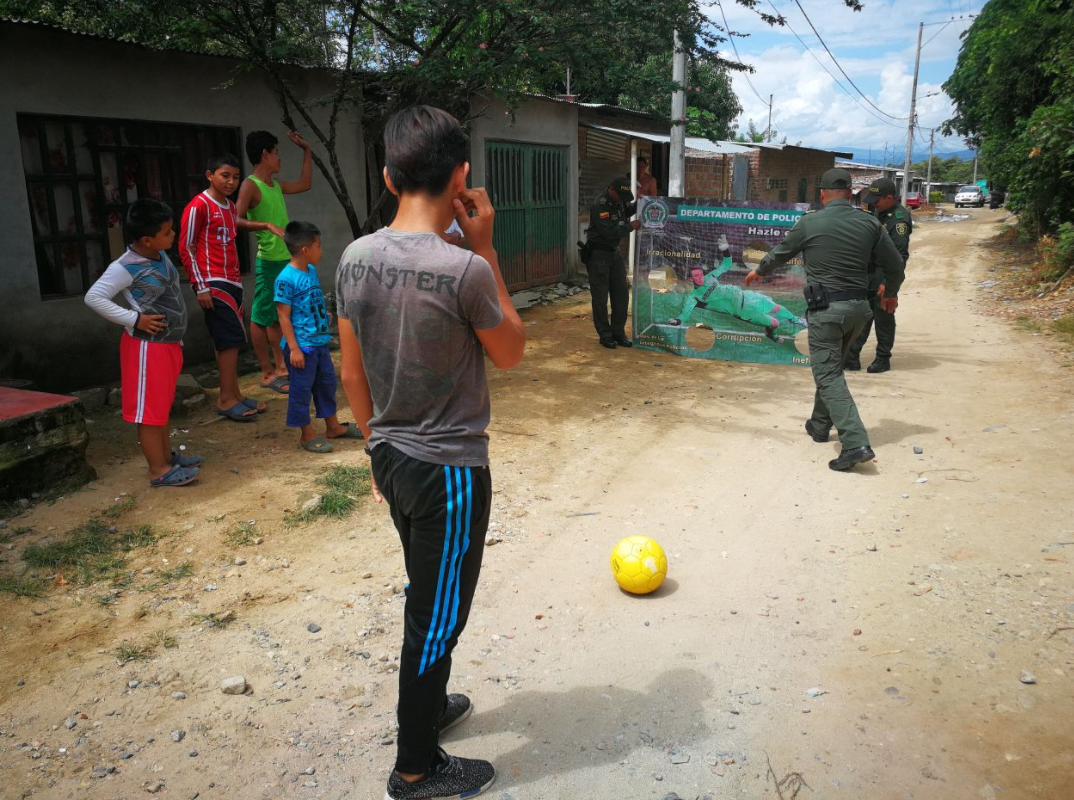 “Hazle un gol a la delincuencia”