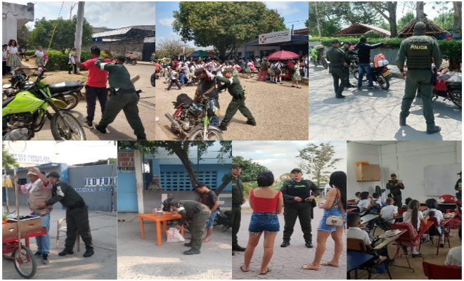 Seguridad en los diferentes centros de educación del Departamento