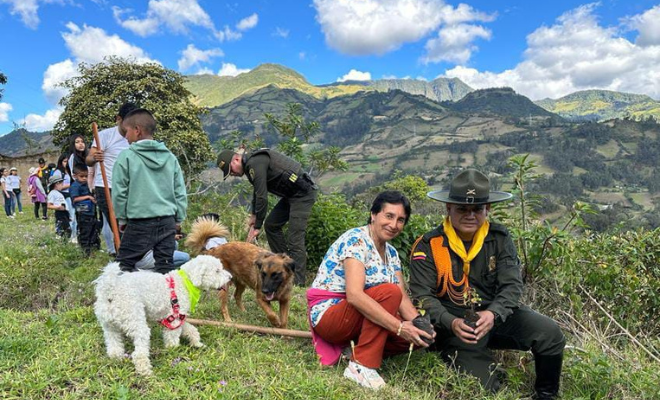 Jornada ambiental con la cívica infantil en Tangua