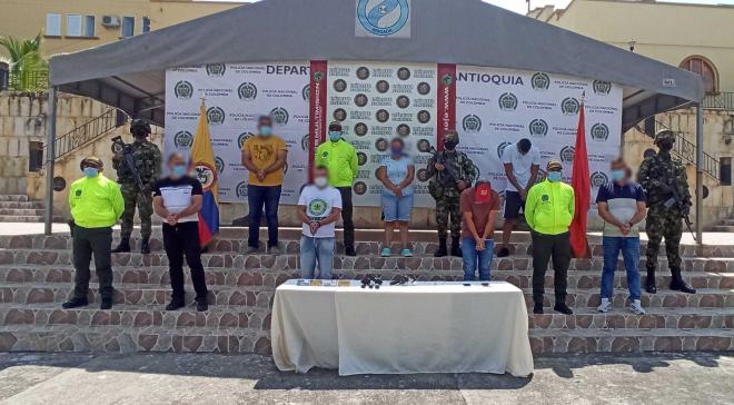 Caen siete presuntos integrantes de la subestructura “Rorge Iván Arboleda Garcés” del “Clan del Golfo” en Antioquia