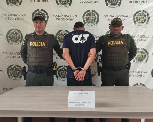 El hombre fue capturado por orden judicial buscado por el delito de tentativa de homicidio 