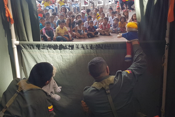 Llevamos alegría a niños de la vereda la tagua en el corregimiento de Minca