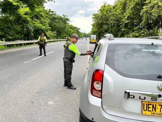 Policía Nacional activa plan especial de tránsito en Montería durante puente festivo