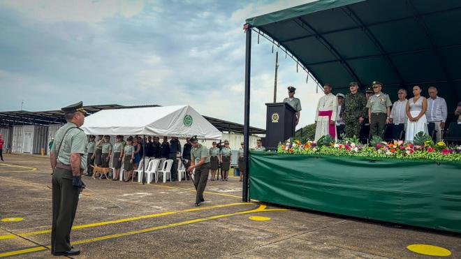 Transmisión de mando del Departamento de Policía Guaviare