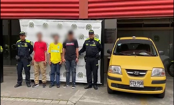 tres personas capturadas por el delito de Receptación