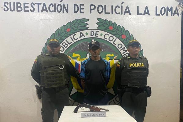 Una persona capturada por el delito fabricación, tráfico, porte o tenencia de arma de fuego