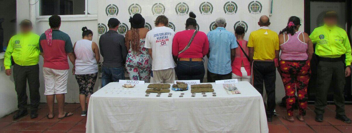 capturados landazuri Policia de Santander