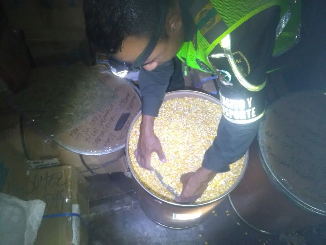 la marihuana iba con destino a Cartagena desde la ciudad de Cali