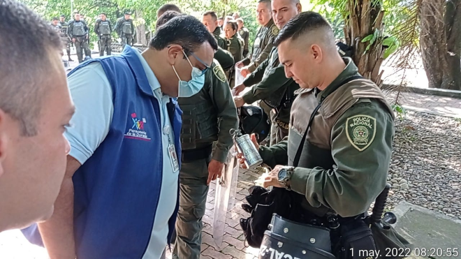 Autoridades en Caldas, garantizaron la seguridad en el Día Internacional de los Trabajadores
