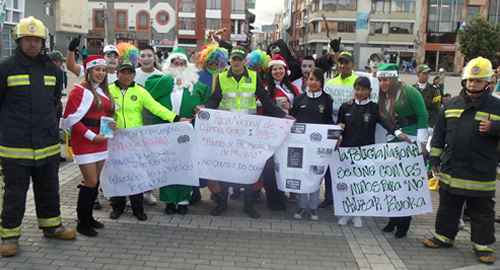 no a la polvora-cero quemados-policia nacional