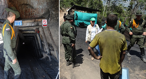 La Policía Nacional sigue contrarrestando la minería ilegal