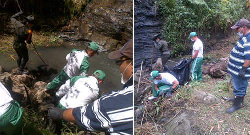 LIMPIEZA DIA DE LOS HUMEDALES PREVENCION POLICIA DE CARABIENROS VELEZ