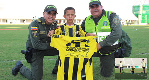 POLICIA NACIONAL-dairon-cumple sueño-jugador-ALIANZA