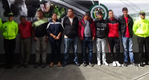 POLICIA NACIONAL-CAPTURA- OCHO PERSONAS-ESTUPEFACIENTES-SAN PABLO-NARIÑO