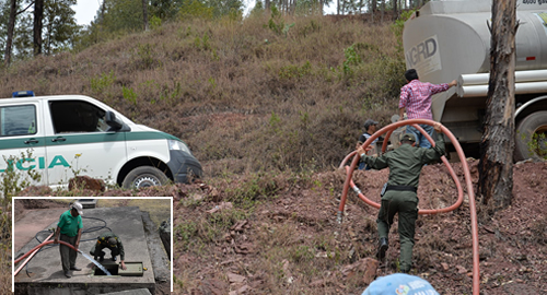 agua-potable-comunidad-policia-suministra-santa rosa de viterbo
