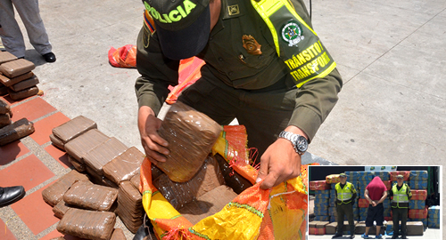 POLICIA NACIONAL-incauta de 2286 k marihuana-caldas