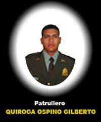 Fotograf&iacute;a del Se&ntilde;or Pt. Quiroga Ospino Gilberto Alexander quien falleci&oacute; en cumplimiento de su deber.