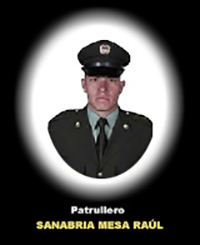 Fotograf&iacute;a del Se&ntilde;or Pt. Sanabria Mesa Ra&uacute;l quien falleci&oacute; en cumplimiento de su deber