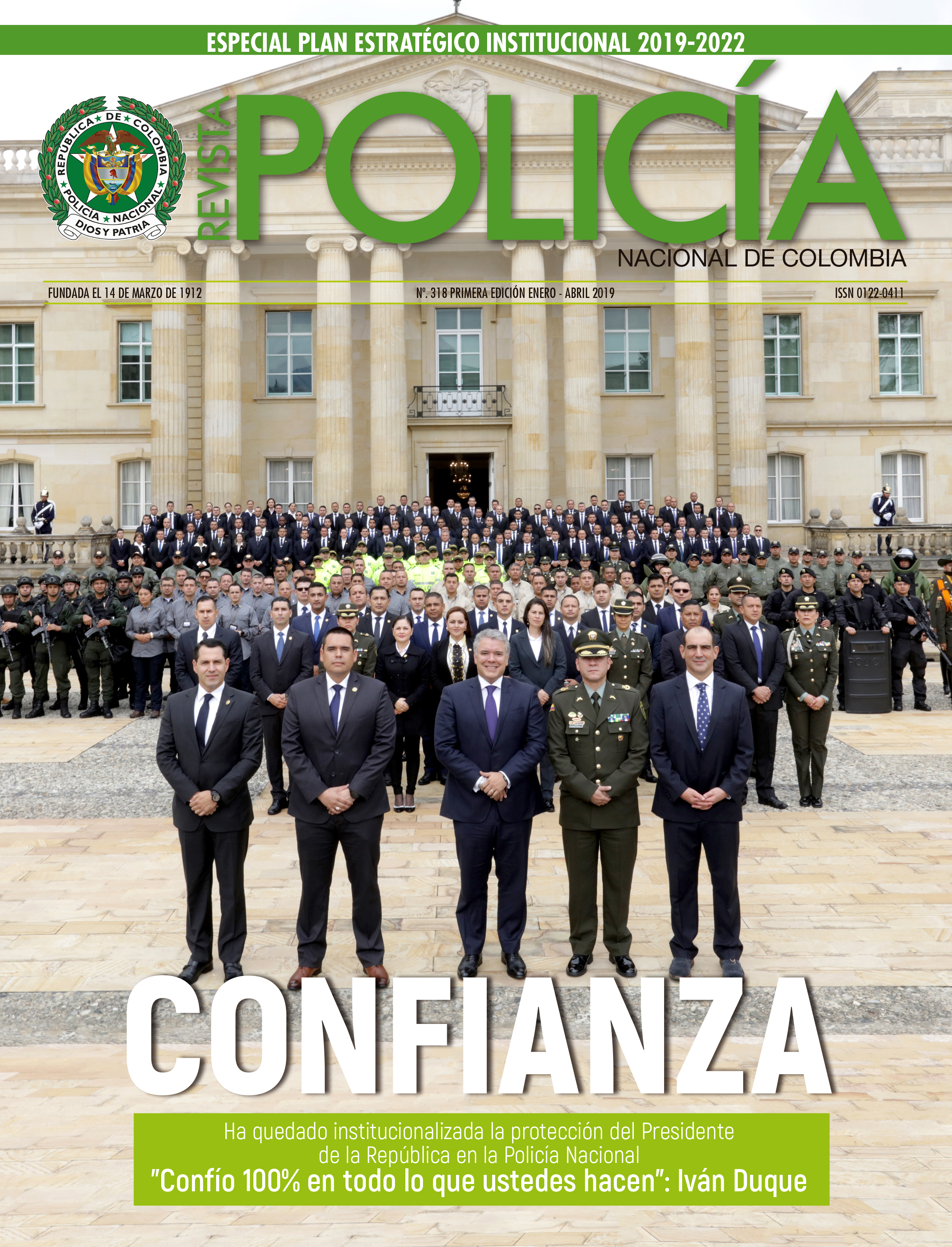 Revista Polic&iacute;a Nacional edici&oacute;n 318