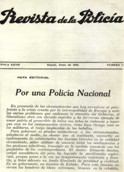 Portada de la Revista de la Policía