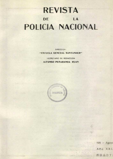 Portada de la Revista de la Policía