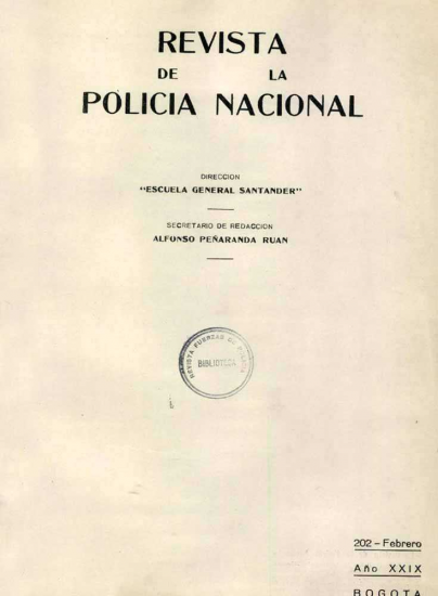 Portada de la Revista de la Policía