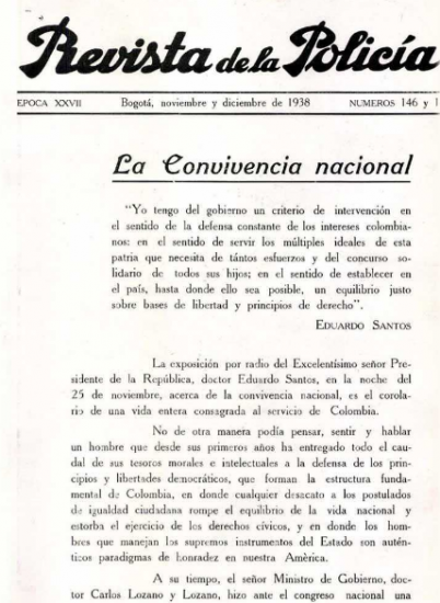 Portada de la Revista de la Policía